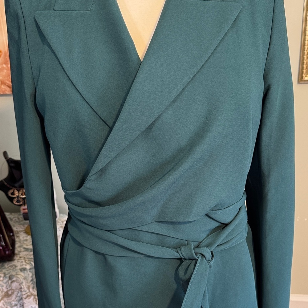 NWT Lafayette 148 New York Deep Ivy Wrap Blazer Quality Designer Retail $1398! - Picture 13 of 16